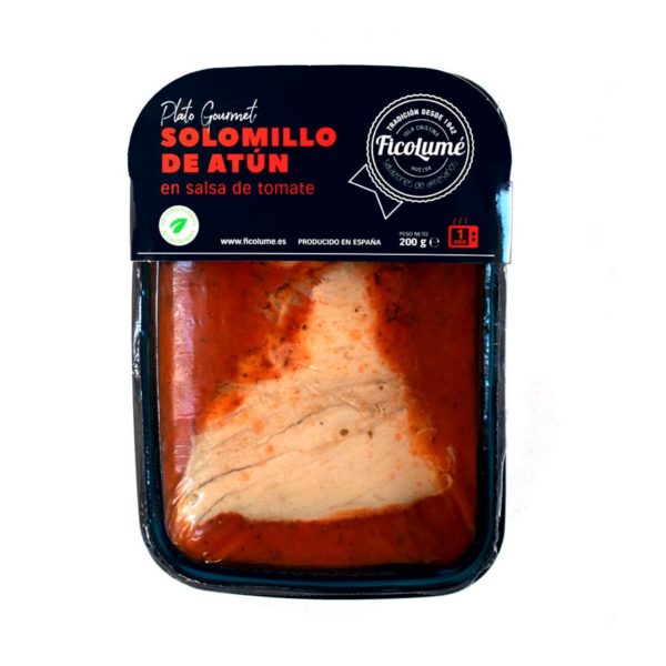 solomillo de atún en salsa de tomate